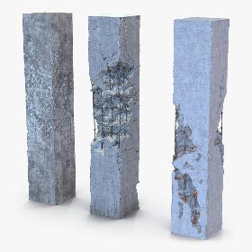 Concrete Pillars Set